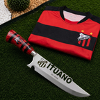 Faca Personalizada Ituano com Cabo Premium Resinada + Gravação de Nome + Capa de Couro Exclusiva Brinde
