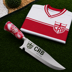 Faca Personalizada CRB com Cabo Premium Resinada + Gravação de Nome + Capa de Couro Exclusiva Brinde