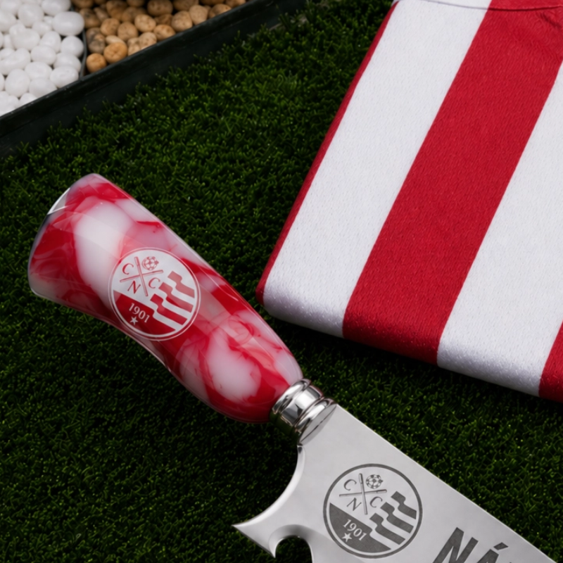 Faca Personalizada Náutico com Cabo Premium Resinada + Gravação de Nome + Capa de Couro Exclusiva Brinde