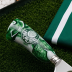 Faca Personalizada Palmeiras com Cabo Premium Resinada + Gravação de Nome + Capa de Couro Exclusiva Brinde