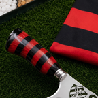 Faca Personalizada Sport com Cabo Premium Resinada + Gravação de Nome + Capa de Couro Exclusiva Brinde