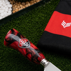Faca Personalizada Vitória com Cabo Premium Resinada + Gravação de Nome + Capa de Couro Exclusiva Brinde