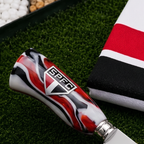 Faca Personalizada São Paulo com Cabo Premium Resinada + Gravação de Nome + Capa de Couro Exclusiva Brinde