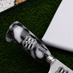 Faca Personalizada Ponte Preta com Cabo Premium Resinada + Gravação de Nome + Capa de Couro Exclusiva Brinde