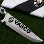 Faca Personalizada Vasco com Cabo Premium Resinada + Gravação de Nome + Capa de Couro Exclusiva Brinde