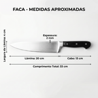 Faca Personalizada Flamengo com Cabo Premium Resinada + Gravação de Nome + Capa de Couro Exclusiva Brinde